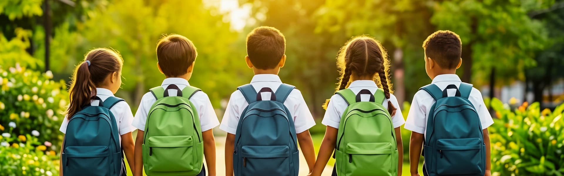 Alunos do Colégio Estrutura caminhando juntos
