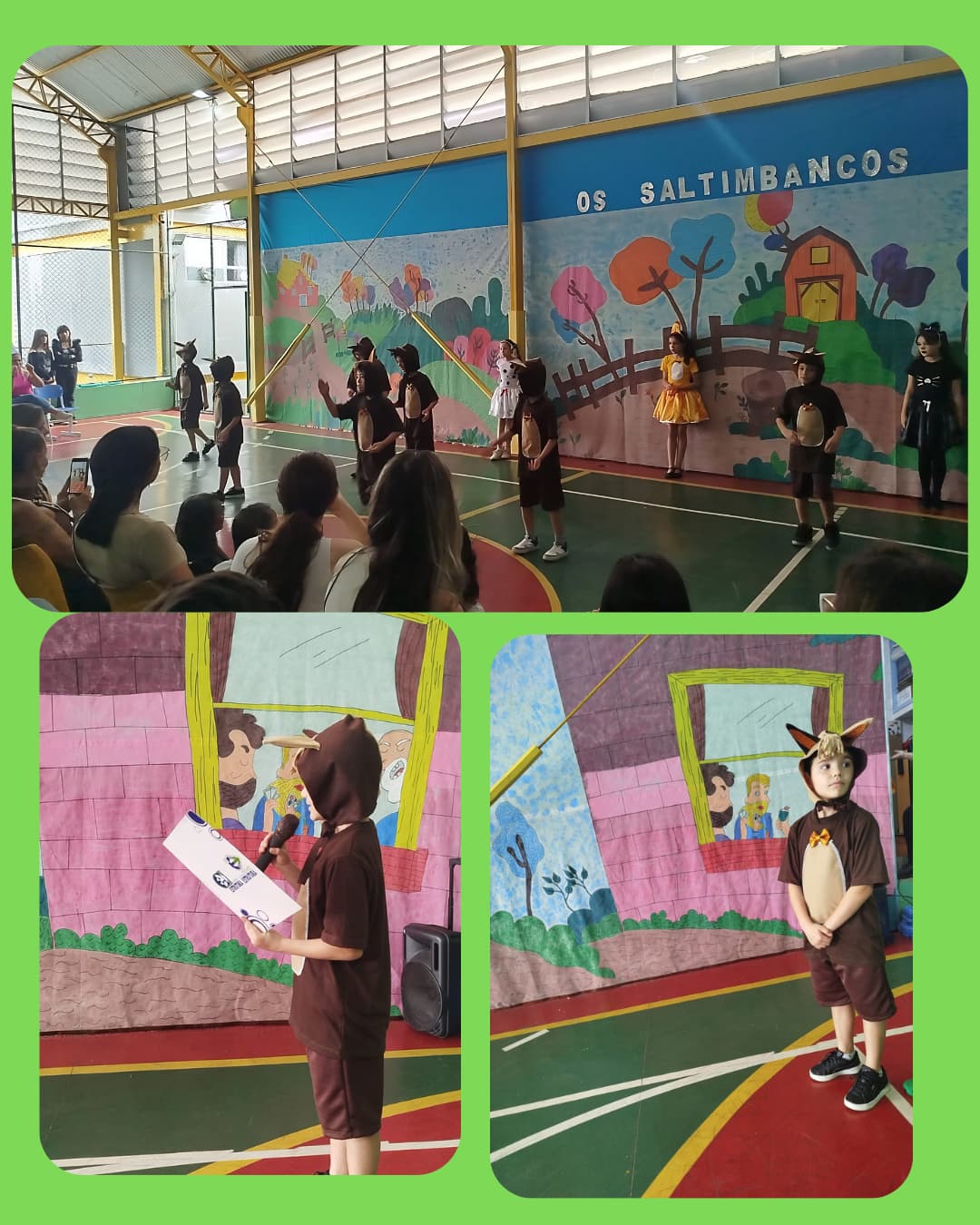 Apresentação da peça: 'Os Saltimbancos'